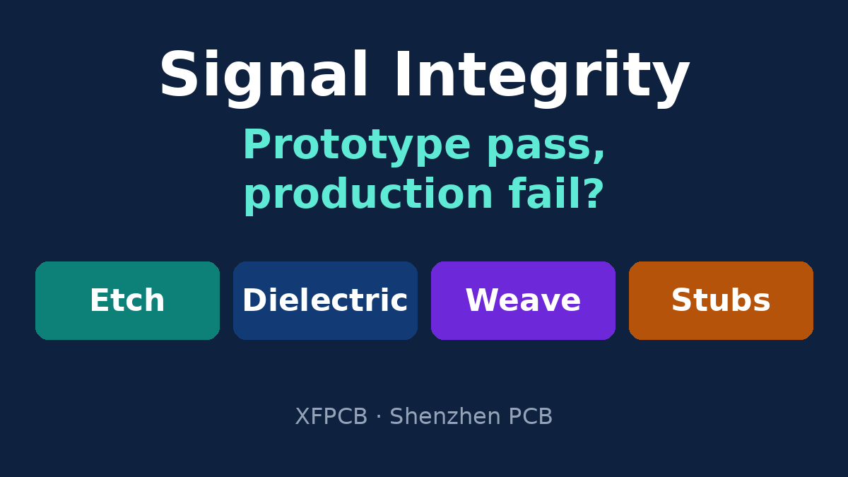 Signal integrity in high-speed PCB design: manufacturing variables that move from lot to lot