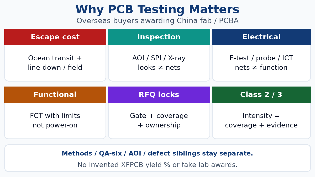 Why PCB testing matters for overseas buyers awarding China fab and PCBA